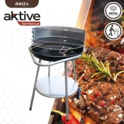 Plein Air Camping Magasin -Plein Air Camping Magasin barbecue portable rond 4 hauteurs aktive 1
