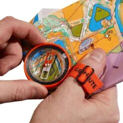 BOUSSOLE POUCE DROIT Pour Course D'orientation RACER 500 Noir Orange -Plein Air Camping Magasin boussole pouce droit pour course dorientation racer 500 noir orange 3