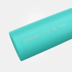 Quechua Bouteille Isotherme Inox 0,4L Avec Gobelet Pour La Randonnée - Turquoise -Plein Air Camping Magasin bouteille isotherme inox 04l avec gobelet pour la randonnee turquoise 2