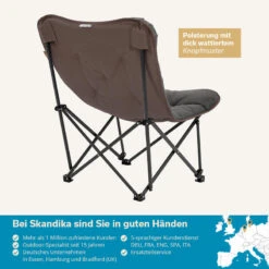 Chaise De Camping Pliante - Mala - Sac De Transport - Rembourrée - Max. 135 Kg -Plein Air Camping Magasin chaise de camping pliante mala sac de transport rembourree max 135 kg 5