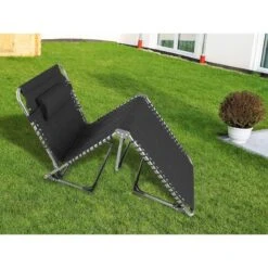 Chaise Longue Torget - Transat - Bain De Soleil 190x60x30 Cm - 150 Kg - Pliable -Plein Air Camping Magasin chaise longue torget transat bain de soleil 190x60x30 cm 150 kg pliable 3