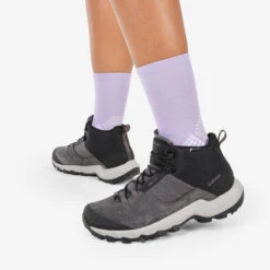Quechua Chaussettes Randonnée - Hike 500 High Trendy Purple & Kamo X2 Paires -Plein Air Camping Magasin chaussettes randonnee hike 500 high trendy purple and kamo x2 paires 2
