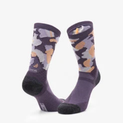 Quechua Chaussettes Randonnée - Hike 500 High Trendy Purple & Kamo X2 Paires -Plein Air Camping Magasin chaussettes randonnee hike 500 high trendy purple and kamo x2 paires 3