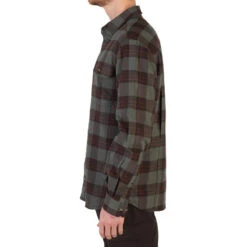 Chemise Manches Longues Chasse Coton Chaude Homme - 500 Carreaux Vert -Plein Air Camping Magasin chemise manches longues chasse coton chaude homme 500 carreaux vert 3