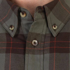 Chemise Manches Longues Chasse Coton Chaude Homme - 500 Carreaux Vert -Plein Air Camping Magasin chemise manches longues chasse coton chaude homme 500 carreaux vert 5