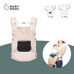 BabyMoov Coussin Réducteur Nouveau-né Pour Porte Bébé Moov & Boost - Noir -Plein Air Camping Magasin coussin reducteur nouveau ne pour porte bebe moov and boost noir 2