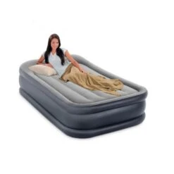 Intex Deluxe Pillow Rest Raised Twin - Lit Gonflable - 191x99x42cm - Avec Accessoires -Plein Air Camping Magasin deluxe pillow rest raised twin lit gonflable 191x99x42cm avec accessoires 2