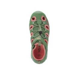 TROLLKIDS Enfants Kristiansand Sandales Vert Feuille/corail -Plein Air Camping Magasin enfants kristiansand sandales vert feuillecorail 2