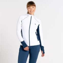Dare 2b Haut De Sport CONVEY Femme (Blanc / Denim Sombre) -Plein Air Camping Magasin haut de sport convey femme blanc denim sombre 3