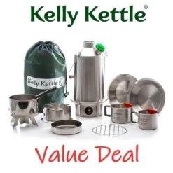 Kelly Kettle Kit 'Base Camp' Ultime - Acier Inoxydable NOUVEAU -Plein Air Camping Magasin kelly kettle kit base camp ultime acier inoxydable nouveau 2