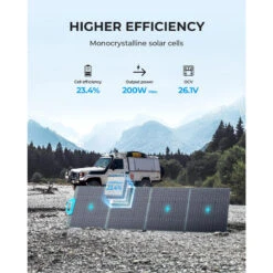 Panneau Solaire BLUETTI PV200 | 200 W -Plein Air Camping Magasin panneau solaire bluetti pv200 200 w 2