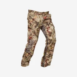 PANTALON CHASSE 100 RESPIRANT SILENCIEUX COTON CAMOUFLAGE FORET -Plein Air Camping Magasin pantalon chasse 100 respirant silencieux coton camouflage foret 3