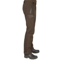 Pantalon Chasse Imperméable Renfort Marron 900 -Plein Air Camping Magasin pantalon chasse impermeable renfort marron 900 5