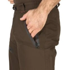 Pantalon Chasse Imperméable Renfort Marron 900 -Plein Air Camping Magasin pantalon chasse impermeable renfort marron 900 6
