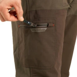 PANTALON Chasse RENFORT MARRON TEMPS SEC 500 -Plein Air Camping Magasin pantalon chasse renfort marron temps sec 500 6
