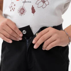 Quechua Pantalon De Randonnée Modulable Enfant MH500 ONEZIP Noir 7-15 Ans -Plein Air Camping Magasin pantalon de randonnee modulable enfant mh500 onezip noir 7 15 ans 5