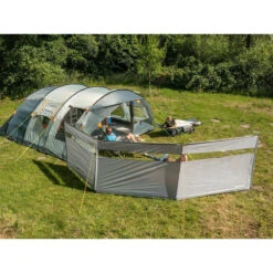 Paravent De Camping Bora - Brise-Vue - 4,5 X 1,4 M - Résistant Au Vent - Gris -Plein Air Camping Magasin paravent de camping bora brise vue 45 x 14 m resistant au vent gris 3