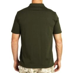 Polo Manches Courtes Chasse 100 Vert 12 Polo Manches Courtes Chasse 100 Vert -Plein Air Camping Magasin polo manches courtes chasse 100 vert 4