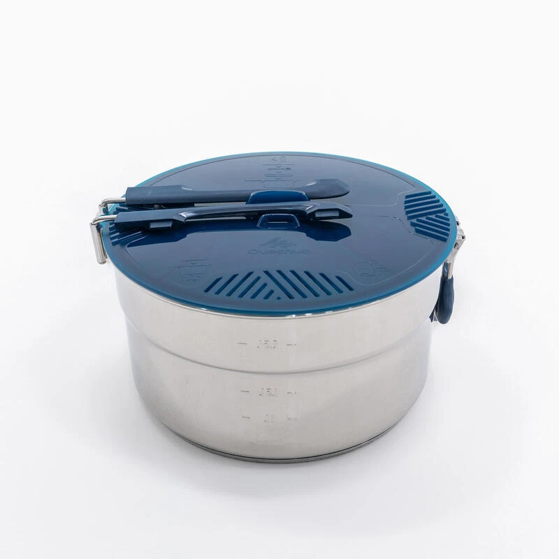 Quechua Popote Camp Du Randonneur MH100 Inox 4 Personnes (2,6L) 3 Quechua Popote Camp Du Randonneur MH100 Inox 4 Personnes (2,6L) – Image 3