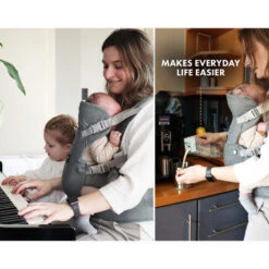 Porte-bébé Ergonomique Deryan - Porte-bébé Ventral 2-en-1 Anthracite -Plein Air Camping Magasin porte bebe ergonomique deryan porte bebe ventral 2 en 1 anthracite 6