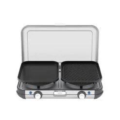 Campingaz Réchaud De Camping à Gaz 2 Feux Camp & Grill - Plancha, Grill Et Wok -Plein Air Camping Magasin rechaud de camping a gaz 2 feux camp and grill plancha grill et wok 3