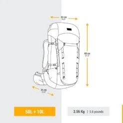 Sac à Dos De Trekking Femme 50+10L - MT900 Symbium -Plein Air Camping Magasin sac a dos de trekking femme 5010l mt900 symbium 5