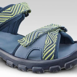 Quechua Sandales De Randonnée Enfant MH100 TW Bleues Et Jaunes - 32 AU 37 -Plein Air Camping Magasin sandales de randonnee enfant mh100 tw bleues et jaunes 32 au 37 8