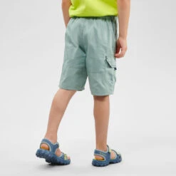 Quechua Short De Randonnée - MH500 KID Vert - Enfant 2-6 ANS -Plein Air Camping Magasin short de randonnee mh500 kid vert enfant 2 6 ans 2