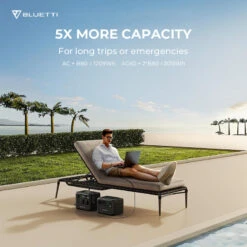 Station Électrique Portable BLUETTI AC60+B80+PV200,IP65 Générateur Solaire -Plein Air Camping Magasin station electrique portable bluetti ac60b80pv200ip65 generateur solaire 4
