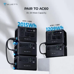 Station Électrique Portable BLUETTI AC60+B80+PV200,IP65 Générateur Solaire -Plein Air Camping Magasin station electrique portable bluetti ac60b80pv200ip65 generateur solaire 5