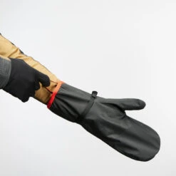 Sur-gants De Trekking Montagne - MT500 Imperméables Noir - Adulte -Plein Air Camping Magasin sur gants de trekking montagne mt500 impermeables noir adulte 3