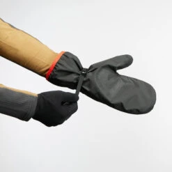 Sur-gants De Trekking Montagne - MT500 Imperméables Noir - Adulte -Plein Air Camping Magasin sur gants de trekking montagne mt500 impermeables noir adulte 4