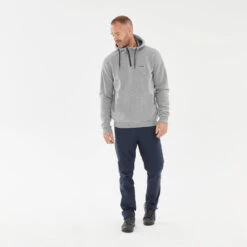 Quechua Sweat à Capuche De Randonnée - NH150 1/2 Zip Homme -Plein Air Camping Magasin sweat a capuche de randonnee nh150 12 zip homme 2
