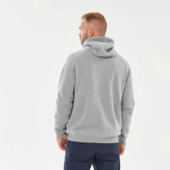 Quechua Sweat à Capuche De Randonnée - NH150 1/2 Zip Homme -Plein Air Camping Magasin sweat a capuche de randonnee nh150 12 zip homme 3