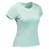 T-shirt Manches Courtes De Randonnée - Columbia Alpine Chil Vert - Femme