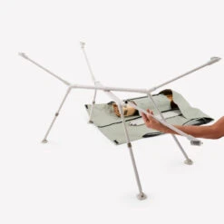 Quechua TABLE DE CAMPING COMPACTE 4/6 PERSONNES - PLATEAU BOIS - POCHE DE RANGEMENT -Plein Air Camping Magasin table de camping compacte 46 personnes plateau bois poche de rangement 5