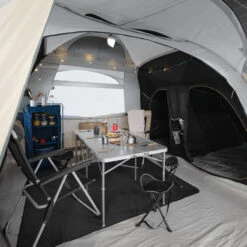 Quechua Tente Gonflable De Camping - Air Seconds 8.4 F&B - 8 Places - 4 Chambres -Plein Air Camping Magasin tente gonflable de camping air seconds 84 f and b 8 places 4 chambres 3