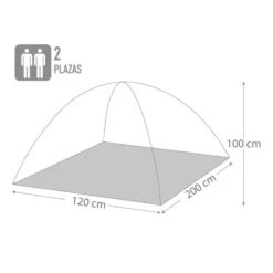 Aktive Tente Pour 2 Personnes 200x120x100 Cm Couleur Bleue 6 Aktive Tente Pour 2 Personnes 200x120x100 Cm Couleur Bleue -Plein Air Camping Magasin tente pour 2 personnes 200x120x100 cm couleur bleue 2