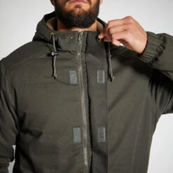 VESTE CHASSE CHAUDE VERTE 100 -Plein Air Camping Magasin veste chasse chaude verte 100 5