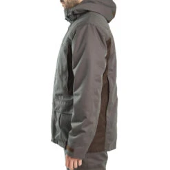 VESTE CHASSE IMPERMÉABLE CHAUDE 500 VERTE -Plein Air Camping Magasin veste chasse impermeable chaude 500 verte 3