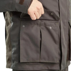 VESTE CHASSE IMPERMÉABLE CHAUDE 500 VERTE -Plein Air Camping Magasin veste chasse impermeable chaude 500 verte 7