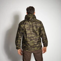 VESTE CHASSE IMPERMÉABLE LEGERE CAMO VERTE 100 -Plein Air Camping Magasin veste chasse impermeable legere camo verte 100 2