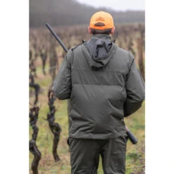 VESTE CHASSE IMPERMEABLE VERTE 100 -Plein Air Camping Magasin veste chasse impermeable verte 100 3