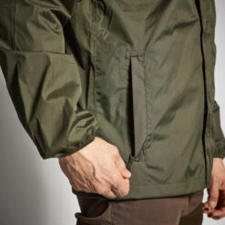 VESTE CHASSE IMPERMEABLE VERTE 100 -Plein Air Camping Magasin veste chasse impermeable verte 100 4