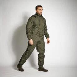 VESTE CHASSE IMPERMEABLE VERTE 100 -Plein Air Camping Magasin veste chasse impermeable verte 100 7