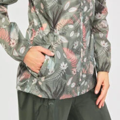 Quechua Veste Coupe Vent Et Déperlante De Randonnée - Raincut Full Zip - Femme -Plein Air Camping Magasin veste coupe vent et deperlante de randonnee raincut full zip femme 6