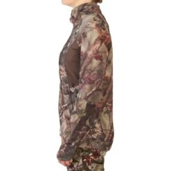 VESTE FEMME CHASSE SILENCIEUSE RESPIRANTE CAMOUFLAGE 500 -Plein Air Camping Magasin veste femme chasse silencieuse respirante camouflage 500 3