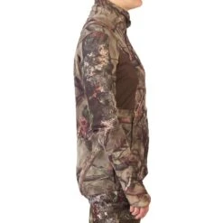 VESTE FEMME CHASSE SILENCIEUSE RESPIRANTE CAMOUFLAGE 500 -Plein Air Camping Magasin veste femme chasse silencieuse respirante camouflage 500 4