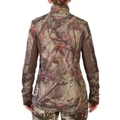VESTE FEMME CHASSE SILENCIEUSE RESPIRANTE CAMOUFLAGE 500 -Plein Air Camping Magasin veste femme chasse silencieuse respirante camouflage 500 6