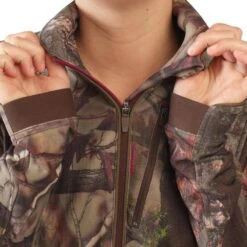 VESTE FEMME CHASSE SILENCIEUSE RESPIRANTE CAMOUFLAGE 500 -Plein Air Camping Magasin veste femme chasse silencieuse respirante camouflage 500 9